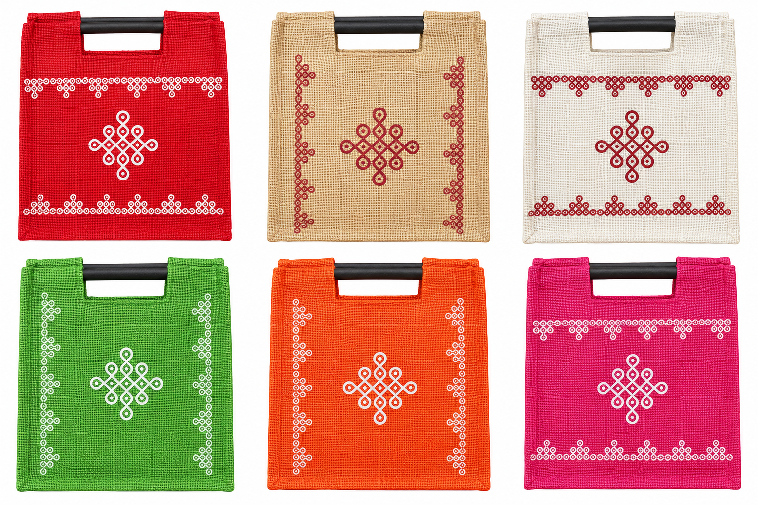 Kolam Jute Bag — All Colours